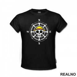 Skull Compass - One Piece - Majica