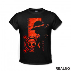 Luffy - Red Flag - One Piece - Majica