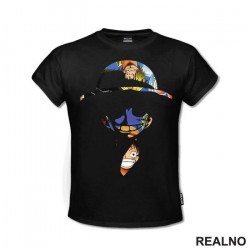 Luffy - Double Exposure - One Piece - Majica