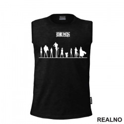 White Silhouettes - One Piece - Majica