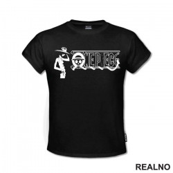 Logo And Luffy - One Piece - Majica