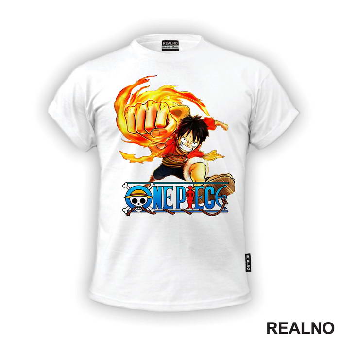 Red Hawk - Luffy - One Piece - Majica