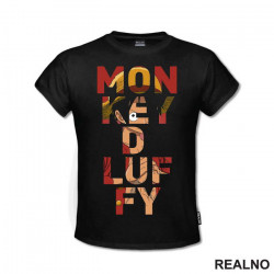 Monkey D. Luffy - Red - One Piece - Majica