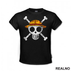 Skull With Hat - One Piece - Majica