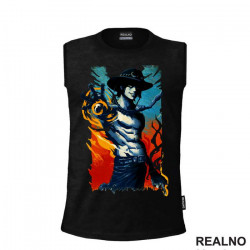 Portgas D. Ace - Colors - One Piece - Majica