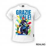 Grazie Vale - Rossi - VR - 46 - MotoGP - Sport - Majica