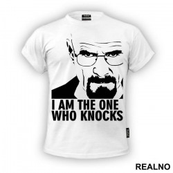 I Am The One That Knocks! Black And White - Breaking Bad - Majica I Am The One That Knocks! Black And White - Breaking Bad - Majica