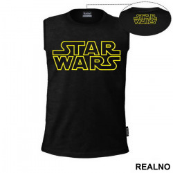 Yellow logo - Star Wars - Majica