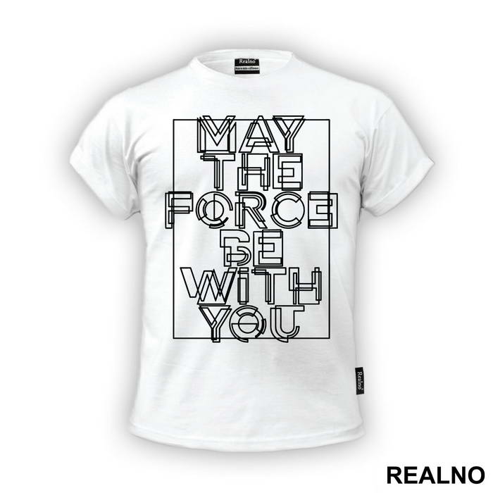 May The Force Be With You - Yellow - Star Wars - Majica