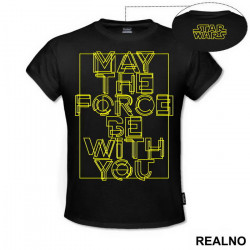 May The Force Be With You - Yellow - Star Wars - Majica