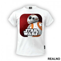 BB - 8 And Logo - Star Wars - Majica BB - 8 And Logo - Star Wars - Majica