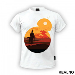 Rey And BB - 8 - Star Wars - Majica Rey And BB - 8 - Star Wars - Majica