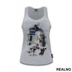 R2D2 Color Dots Splash - Star Wars - Majica