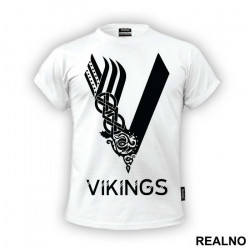 Logo - White - Vikings - Majica