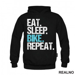 Eat, Sleep, Repeat - Bickilovi - Bike - Duks Eat, Sleep, Repeat - Bickilovi - Bike - Duks