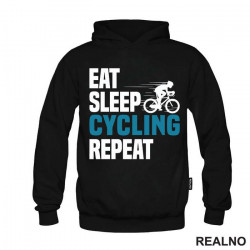 Eat, Sleep, Cycling, Repeat - Blue - Bickilovi - Bike - Duks Eat, Sleep, Cycling, Repeat - Blue - Bickilovi - Bike - Duks