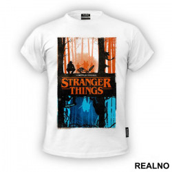 The Upside Down - Red And Blue - Stranger Things - Majica The Upside Down - Red And Blue - Stranger Things - Majica