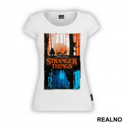 The Upside Down - Red And Blue - Stranger Things - Majica The Upside Down - Red And Blue - Stranger Things - Majica