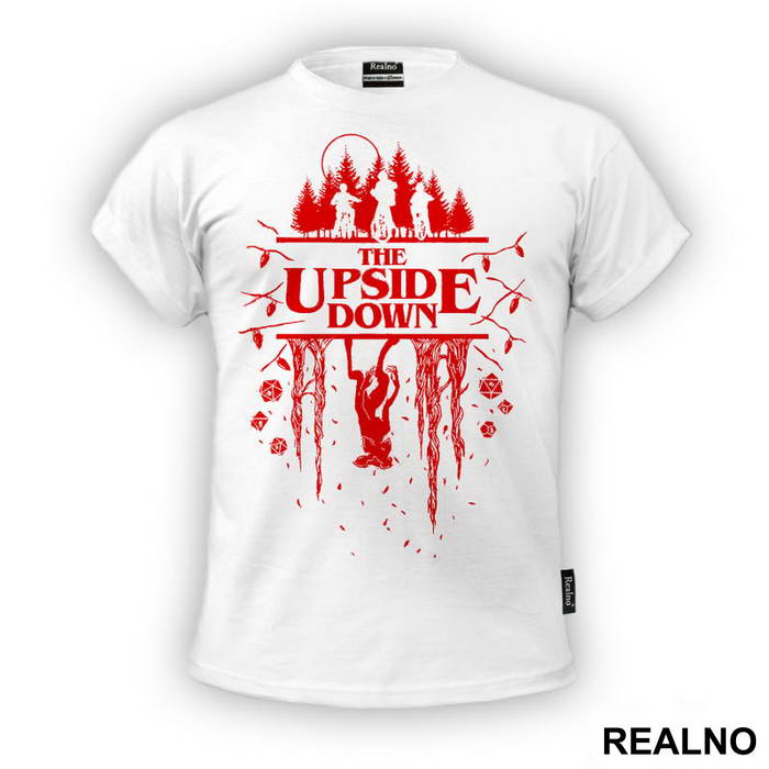 The Upside Down - Red - Stranger Things - Majica