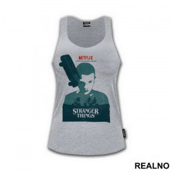 Eleven And The Truck - Green - Stranger Things - Majica