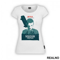 Eleven And The Truck - Green - Stranger Things - Majica