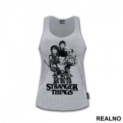 Black Drawing - Stranger Things - Majica