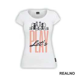 Let's Play - Chess Pieces - Queen's Gambit - Majica