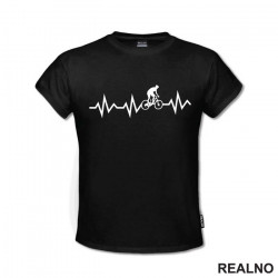 Riding On A Heartbeat - Bickilovi - Bike - Majica