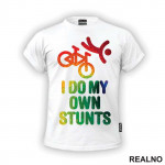 I Do My Own Stunts - Color Bricks - Bickilovi - Bike - Majica