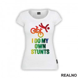 I Do My Own Stunts - Color Bricks - Bickilovi - Bike - Majica