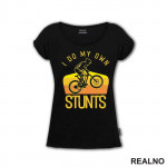 I Do My Own Stunts - Yellow - Bickilovi - Bike - Majica