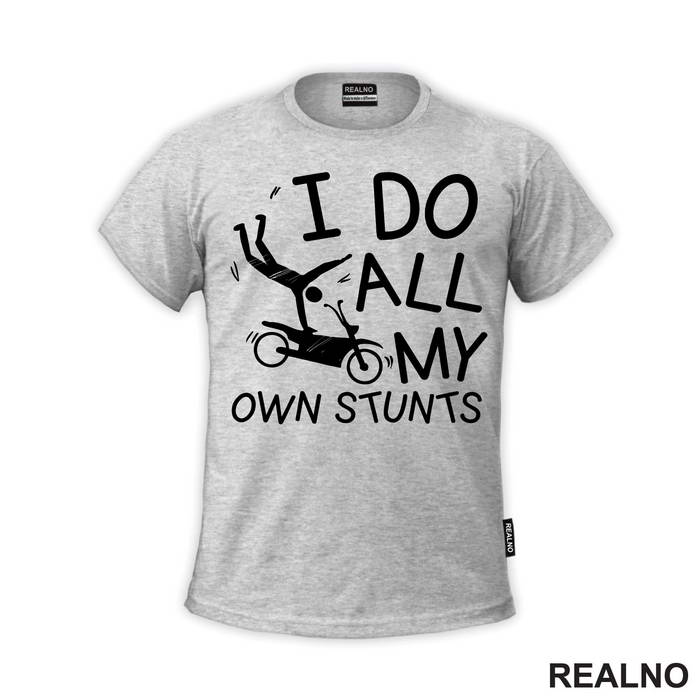 I Do My Own Stunts - Falling - Bickilovi - Bike - Majica