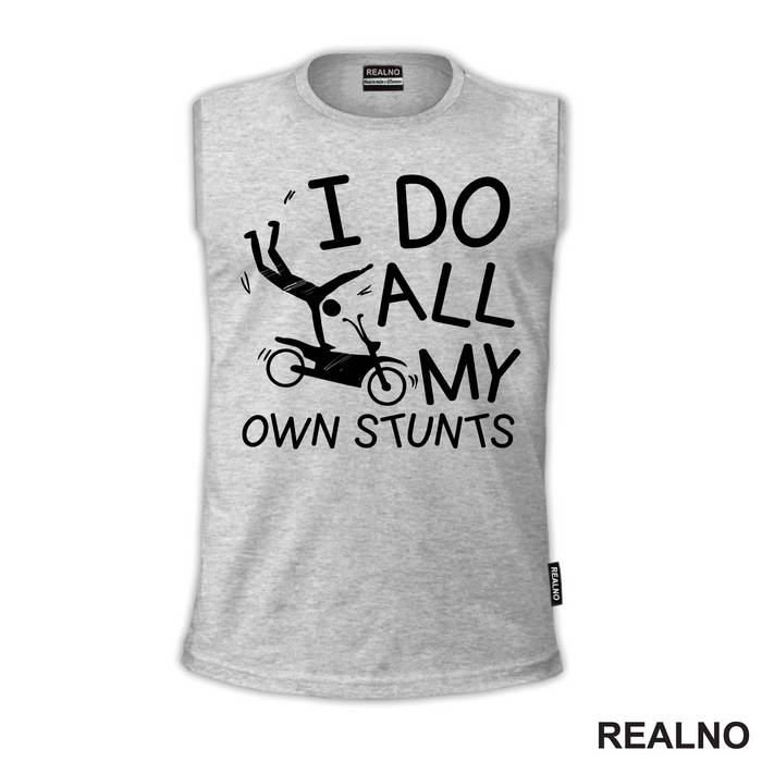 I Do My Own Stunts - Falling - Bickilovi - Bike - Majica