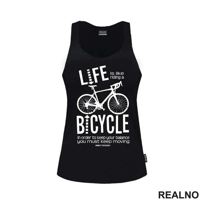 Life Is Like Riding A Bicycle - Bickilovi - Bike - Majica