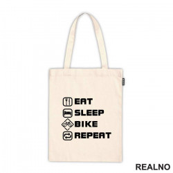 Eat, Sleep, Repeat - Tall - Bickilovi - Bike - Ceger