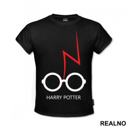 OUTLET - Crna dečija majica veličine 12 - Harry Potter