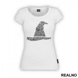Quotes In Shape Of Wizard Hat - Harry Potter - Majica