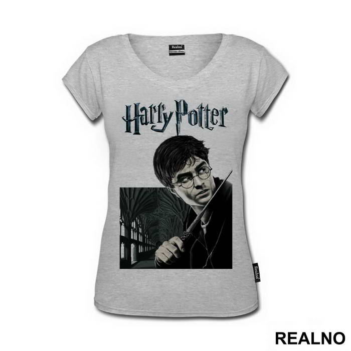Logo And Portrait - Harry Potter - Majica