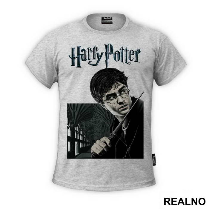 Logo And Portrait - Harry Potter - Majica