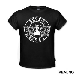 GUNS N ROSES - Circle Logo - Muzika - Majica