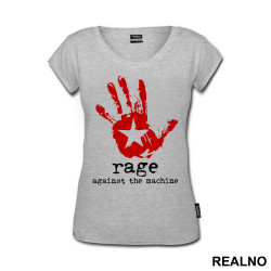 Rage Against The Machine - Red Hand And The Star - Muzika - Majica