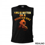 Life Is Better On A Mountain - Orange - Bickilovi - Bike - Majica
