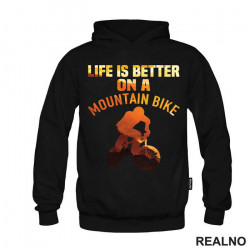 Life Is Better On A Mountain - Orange - Bickilovi - Bike - Duks