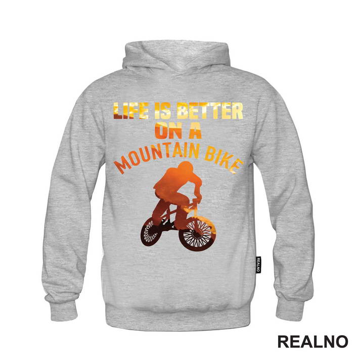 Life Is Better On A Mountain - Orange - Bickilovi - Bike - Duks