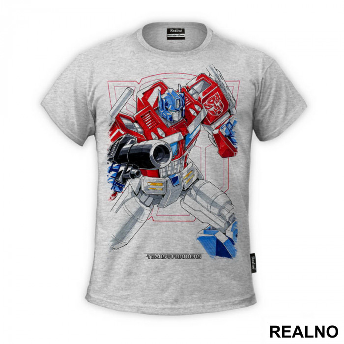 Optimus Prime - Drawing - Transformers - Majica