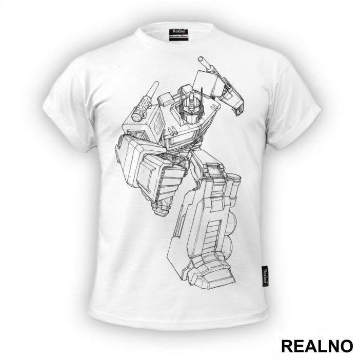 Optimus Prime - Pencil Drawing - Transformers - Majica