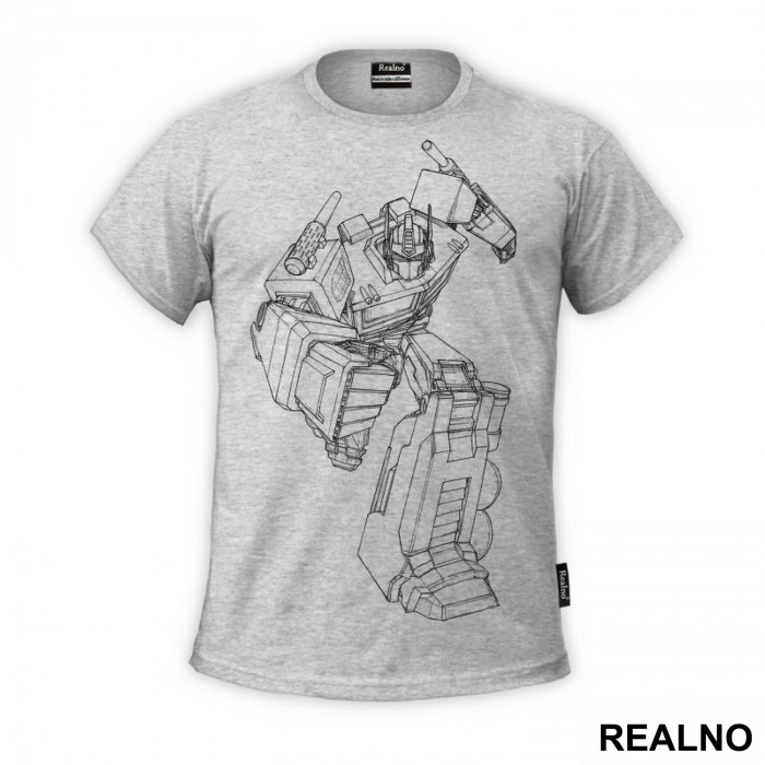 Optimus Prime - Pencil Drawing - Transformers - Majica