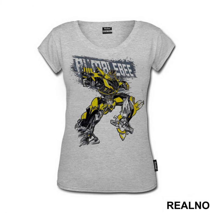 Bumblebee And Logo - Drawing - Transformers - Majica