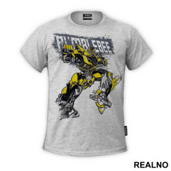 Bumblebee And Logo - Drawing - Transformers - Majica Bumblebee And Logo - Drawing - Transformers - Majica