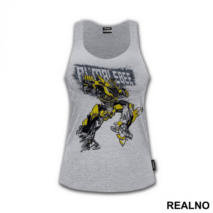 Bumblebee And Logo - Drawing - Transformers - Majica